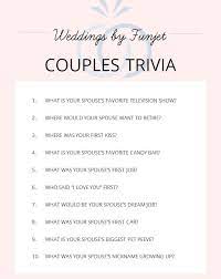 Mar 17, 2020 · basic wedding quiz questions how many times did he/she take their driving test? Wedding Shower Trivia Ideas Couples Trivia Couple Trivia Questions Fiance Questions