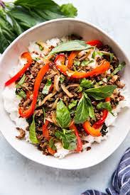 Thai Basil Beef The Modern Proper Recipe Thai Basil Beef Best Ground Beef Recipes Beef Recipes