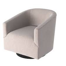 Tub style casual swivel chair in beige gray. Modern Contemporary Grey Swivel Chair Allmodern