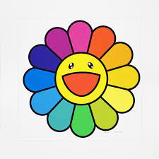 Takashi murakami acclaimed japanese artist known for his innovative superflat aesthetic, synthesis of classical with. Takashi Murakami Kaufen Smile On Rainbow Flower