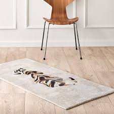 Hochwertiger tiger teppich aus indien größe: Dschungel Tiger Teppich Rug Solid