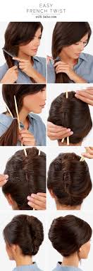 Make sure to place the pins so that they're hidden beneath the twist. Wedding Hairstyles French Roll Hairstyle For Indian Wedding Step By Step