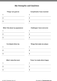 Pin By Mary Greer On Work Therapy Worksheets Self Esteem Worksheets Counseling Activities