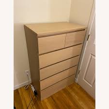 40x55cm will fit in a car and is easily transportable. Ikea Malm 6 Drawer Dresser White Oak Veneer Aptdeco