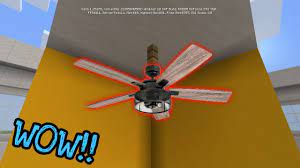 We can see this ceiling fan has a. How To Make A Working Ceiling Fan In Minecraft Bedrock Youtube
