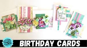 My 5 favorite card making adhesives. 5 Birthday Cards Using Leftover Paper Scraps Card Making Wed Series 57 Youtube