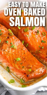 Marinated In A Homemade Ginger Orange Glaze These Baked Salmon Fillets Are Full Of Flavor And Perfectly Te In 2020 Baked Salmon Recipes Baked Salmon Oven Baked Salmon