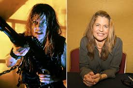 Waitress, victim, single mother, protector, loser, psych patient, escapee, emotional, raw, and so very human taking on the end of the world with all guns blazing. See The Cast Of Terminator 2 Judgment Day Then And Now