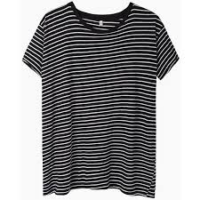 Black And White Striped Shirt Womens R13 Nancy Striped Boy Tee 600 Pln Found On Polyvore Black And White T Shirts Black Striped Shirt Black And White Shirt