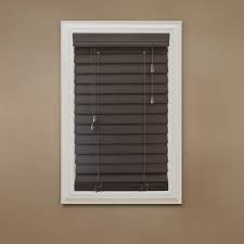 Home Decorators Collection Espresso 2 1 2 In Premium Faux Wood Blind 30 5 In W X 48 In L Actual Size 30 In W X 48 In L 10793478097319 The Home Depot
