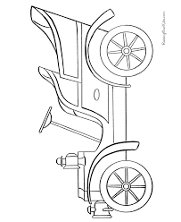 The printable pages feature sleek and suave models some of which are fictional with eyes on a mechanical looking face. Antique Car To Color 012