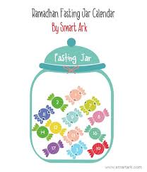 Fasting Jar Tracker Calendar Ramadan Reward Chart Ramadan