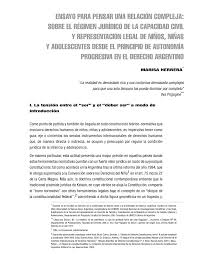 Los padres y otras figuras de autoridad, serán piezas claves para el desarrollo de la autoestima del niño, quien dependiendo de los mensajes recibidos, reflejará como espejo lo que piensan de él y se asumirá como un ser apto, sano, atractivo, inteligente, valioso, capaz, digno, respetado, amado y apoyado o, por el contrario, como alguien. Http Www Derecho Uba Ar Investigacion Investigadores Publicaciones Herrera Ensayo Para Pensar En Justicia Y Derechos Pdf