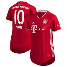 Sané shirt with the number 10. Leroy Sane Fc Bayern Munich Football Shirts Fc Bayern Kits With Shirt Www3 Kitbag Com