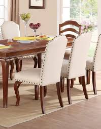 Set Of 2 Modern Cream Faux Leather Dining Chairs With Rubber Wood And Trimmed In Butto Faux Leather Dining Chairs Leather Dining Side Chairs Side Chairs Dining