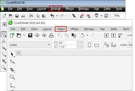 Coreldraw Graphics Suite X7 There Is No Arrange Tab In Coreldraw And I Can T Find It Anywhere Knowledge Base