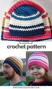 Quick Crochet Hat Last Minute Crochet Gift Winding Road Crochet Crochet Hats Crochet Hats Free Pattern Crochet Mens Hat Pattern