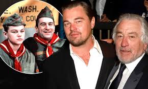 Robert de niro has been a frequent presence at the academy awards, winning his first oscar as best supporting actor for playing young vito corleone in francis ford coppola's the godfather, part ii (1974). Leonardo Dicaprio Reunites With Robert De Niro 27 Years After They Co Starred In This Boy S Life Daily Mail Online