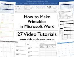Whether you've chosen a template or not, toggle. How To Make Printables In Microsoft Word All About Planners