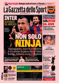 Lo sport nazionale in italia è il calcio, per questo le prime pagine di gazzetta dello sport, corriere dello sport e tuttosport conterranno più notizie di questo sport, rispetto agli altri. La Prima Pagina Della Gazzetta Dello Sport Tuttojuve Net