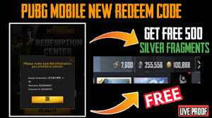 You can also get it after paying high costs but using these promo codes every player can get amazing gun skins and items and can have victories over. Pubg Mobile New Redeem Code Get Free 500 Legendary Silver Fragments Pubg Today Redeem Codes Sinroid