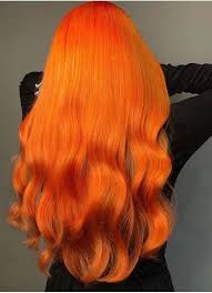 Manic Panic Orange Hair Colour Bright Fire Copper Semi Permanent Wash Out Colours Hair Orange Ora Orange Hair Bright Hair Color Orange Hair Color Highlights