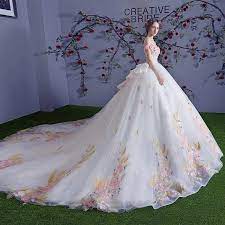 Luxury Wedding Gown A Line Off The Shoulder With Flowers Wedding Gown A Line Wedding Dress Patterns Wedding Dresses Lace