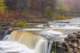 The online reservation system made it a little difficult to picture where our campsite was going to be in relation to shade and trees, but the one. Lower Cataract Falls On Mill Creek In Autumn At Lieber Framed Photos