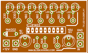 Electronic circuit diagram and layout. Layout Pcb Led Vu Display Pcb Circuits