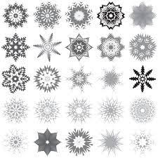 30 Snowflakes Free Vector Art Vector Free Vector Art Snowflakes Drawing