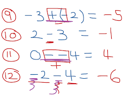 Showme Subtracting Integers T Chart