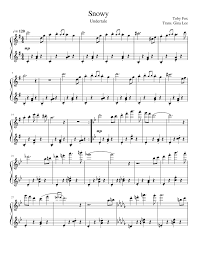 This font (made in fontstruct) replicates the font used for the battle buttons (fight/act/item/mercy) at the bottom of undertale's battle screen. Snowy From Undertale Sheet Music For Piano Solo Musescore Com