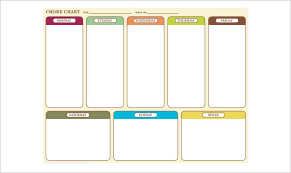 22 Chore Chart Template Free Pdf Excel Word Formats