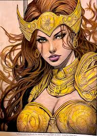 This is what I imagined after reading the story "*The Princess and the  Magical Armor*"