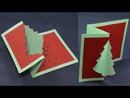 Christmas pop up card template. Youtube Pop Up Christmas Cards Diy Christmas Cards Pop Up Diy Christmas Cards