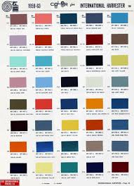 1959 63 International Color Chart 1966 Chevy Truck Chevy