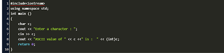 C Get Ascii Value Of Char Code Example