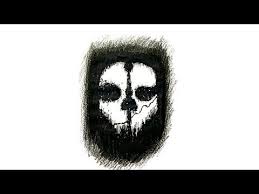 How To Draw The Call Of Duty Ghosts Logo Ghost Logo Call Of Duty Ghosts Drawings