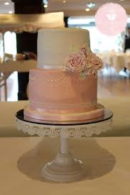 2 Tier Blush Pink Wedding Cake With Handmade Sugar Roses Pink Wedding Cake Cool Wedding Cakes Traditional Wedding Cake