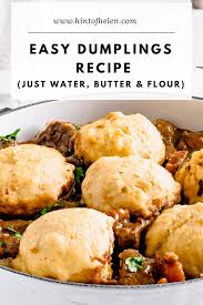 Easy Dumpling Recipe No Suet Needed Hint Of Helen Easy Dumplings Recipe Easy Dumplings Recipes
