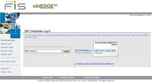 Ebtedge Login To Access Ebt Information Card Balance Login Ebt