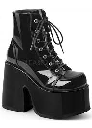 1 out of 5 stars. Black Chunky Platform Ankle Boots Gothic Boots For Women