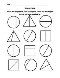 Shading Equal Parts First Grade Math 3rd Grade Fractions Elementary Math