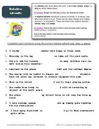 Free Math And English Worksheets Word Skills Adverbs Sentences Adverbs
