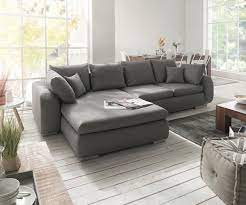 Delife Ecksofa Maxie 330x178 Cm Grau Mit Schlaffunktion Ecksofas 8639 Couch Mit Schlaffunktion Wohnzimmer Sofa Ecksofas