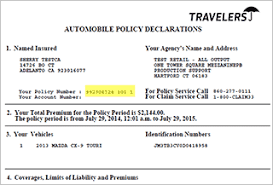 Declarations Page Workers Compensation Insurance L Names Florida Insurance
