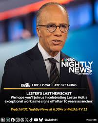 LESTER'S LAST NEWSCAST