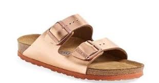 Birkenstock Arizona Rose Gold Sale Rose Gold Metallic Copper Arizona Birkenstocks Soft Footbed Size 5 Eu 36 Leather Sandals Women Shoes Leather Sandals