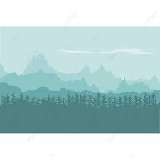 Landscape Background Of Mountains With Forest Mountain Clipart Natural Mountain Png And Vector With Transparent Background For Free Download