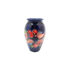 Moorcroft glass ceramics vase decorative jars floral nicolas. Moorcroft Clematis Design Small Vase Clyde On 4th Antiques Collectables
